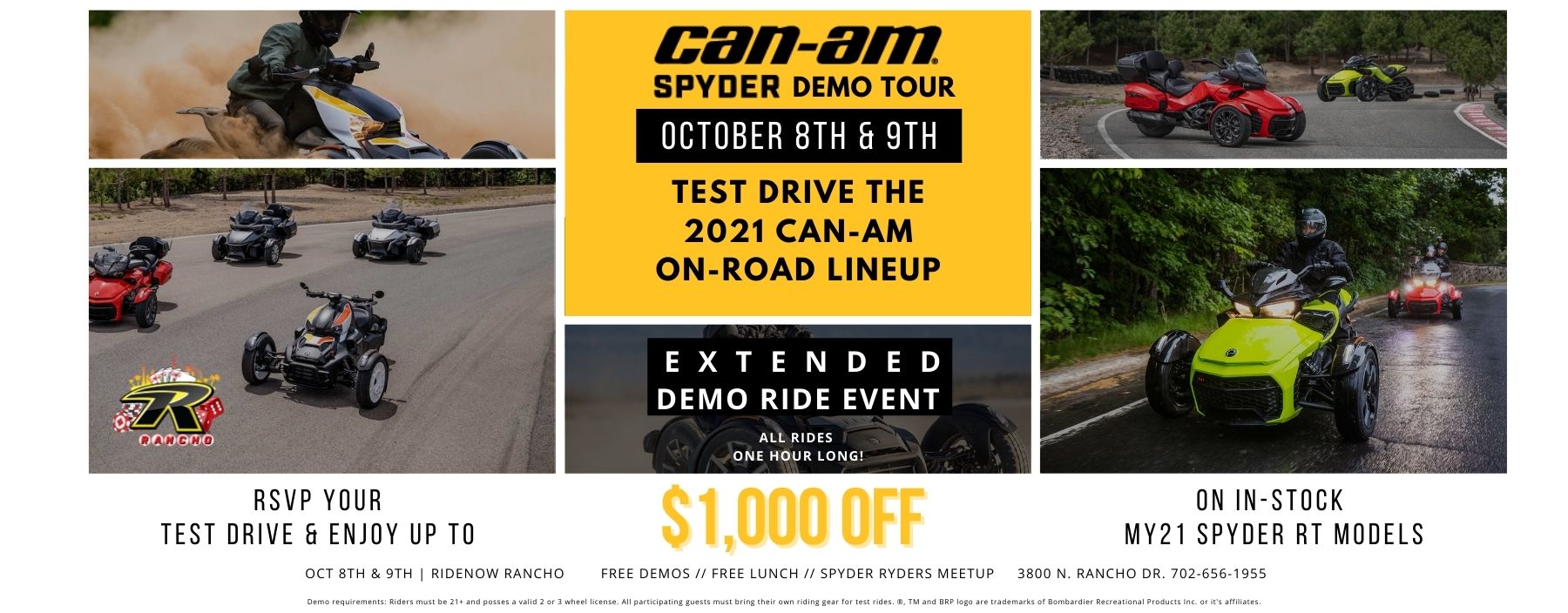 Spyderdemodays RideNow Rancho Las Vegas Nevada